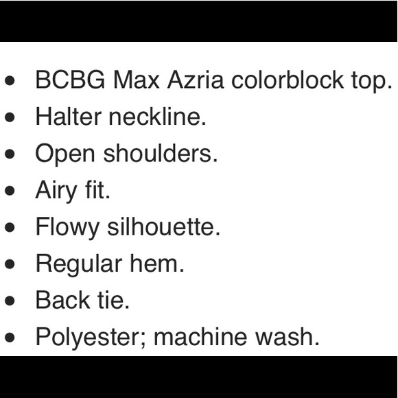 BCBGMAXAZRIA colorblock halter top - Picture 8 of 8